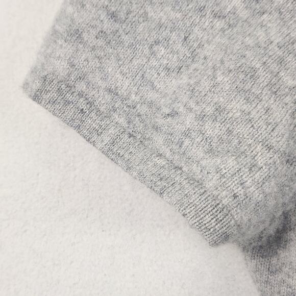 Kirkland Signature 2-Ply Cashmere Pullover Sweater Women L Gray Short Sleeve EUC - Picture 4 of 11